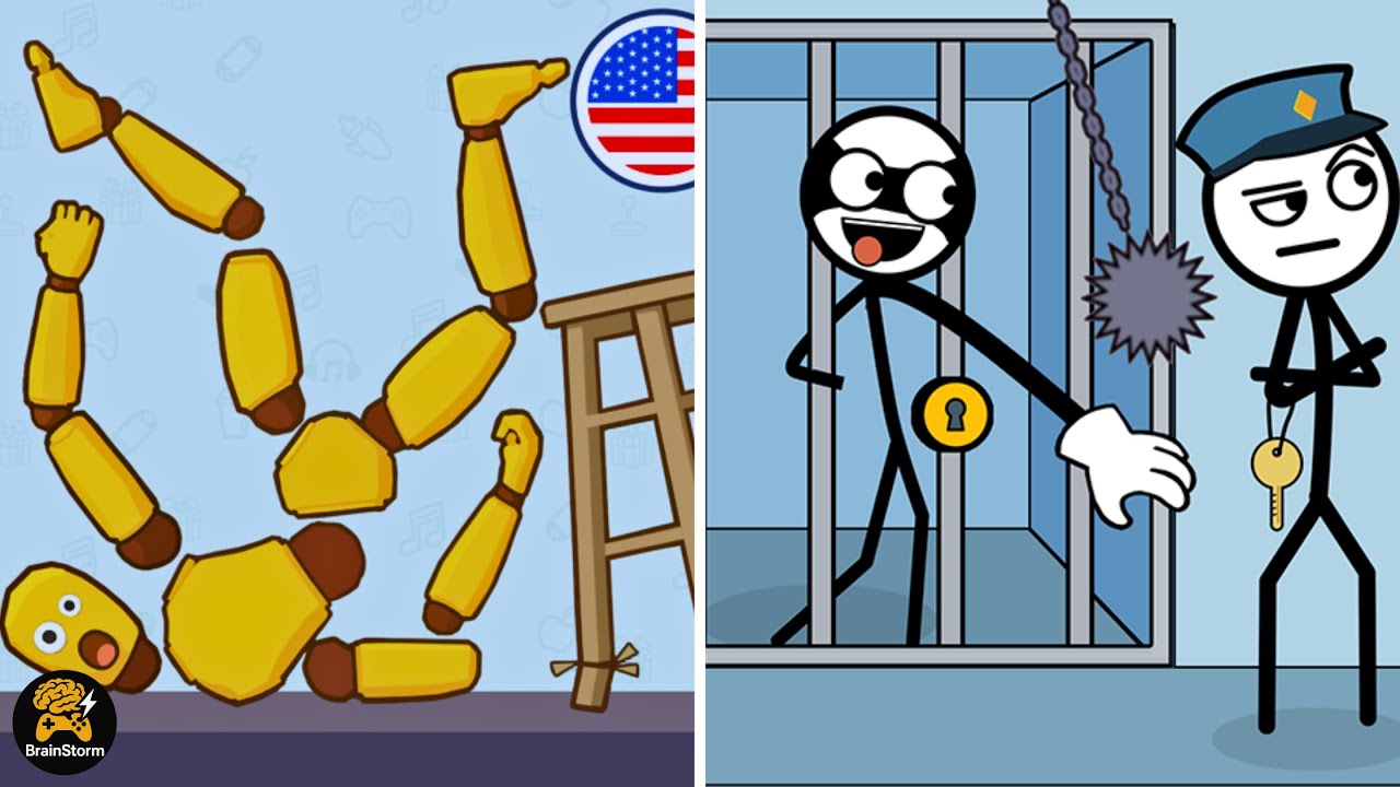 Thief Puzzle Vs Kick & Break The Ragdoll Games | Max Gameplay | BrainStorm EP-0846