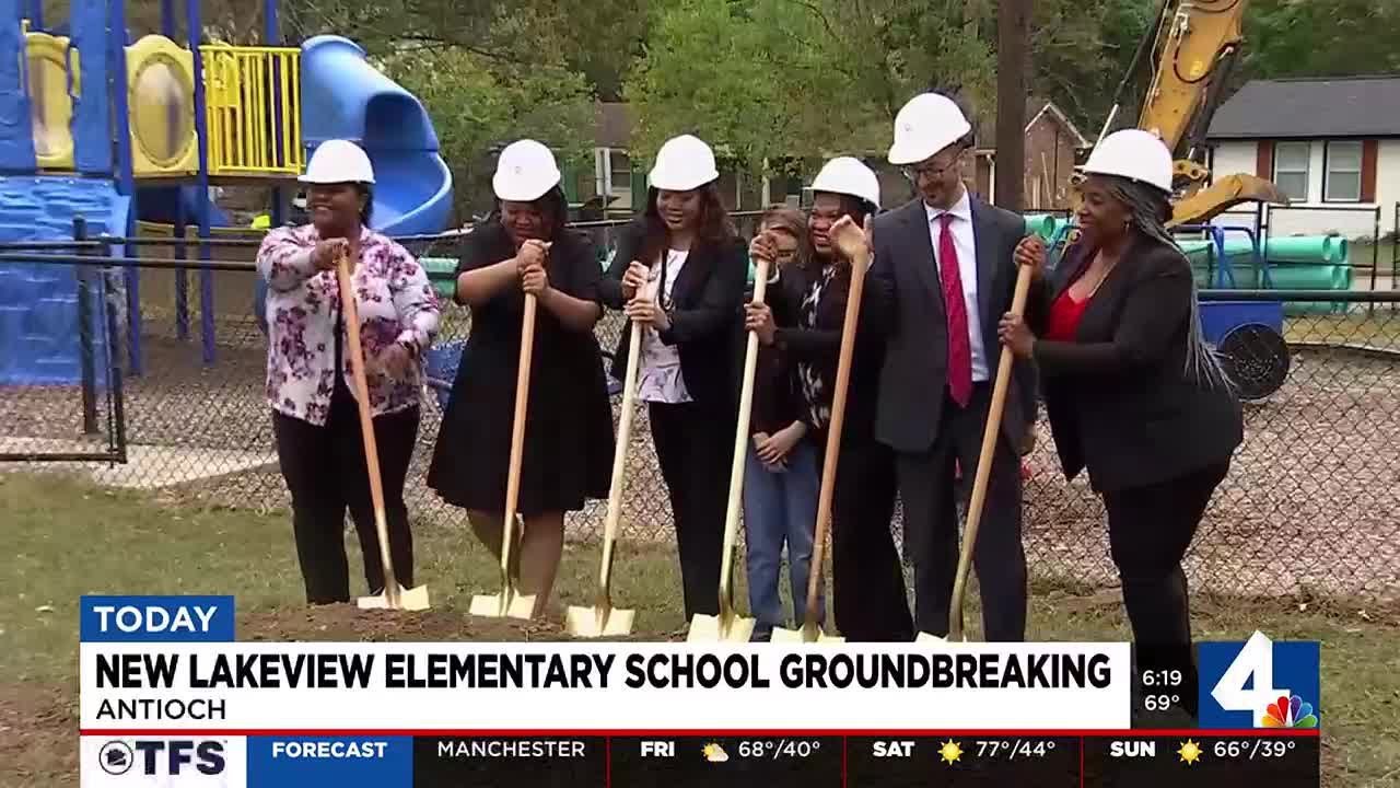 Groundbreaking held for new Lakeview Elementary School