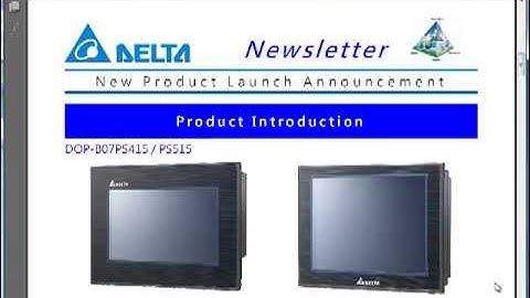 Delta Products HowTO Video - DOP PS series Ecam functionality