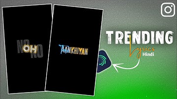 New trending reels Null lyrics video editing tutorial alightmotion