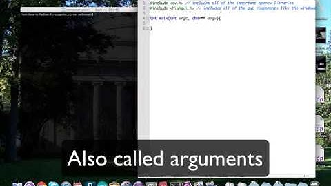 OpenCV installation and making first programme