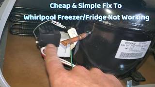 Easy Fix to Whirlpool Fridge/Freezer not working -  Start Relay Capacitor Model WRS315SDHZ