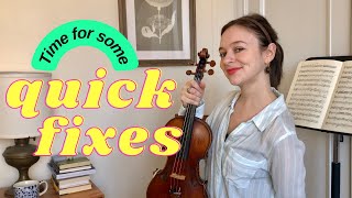 * Quick fixes * | Best tips and fast solutions for common violin technique problems
