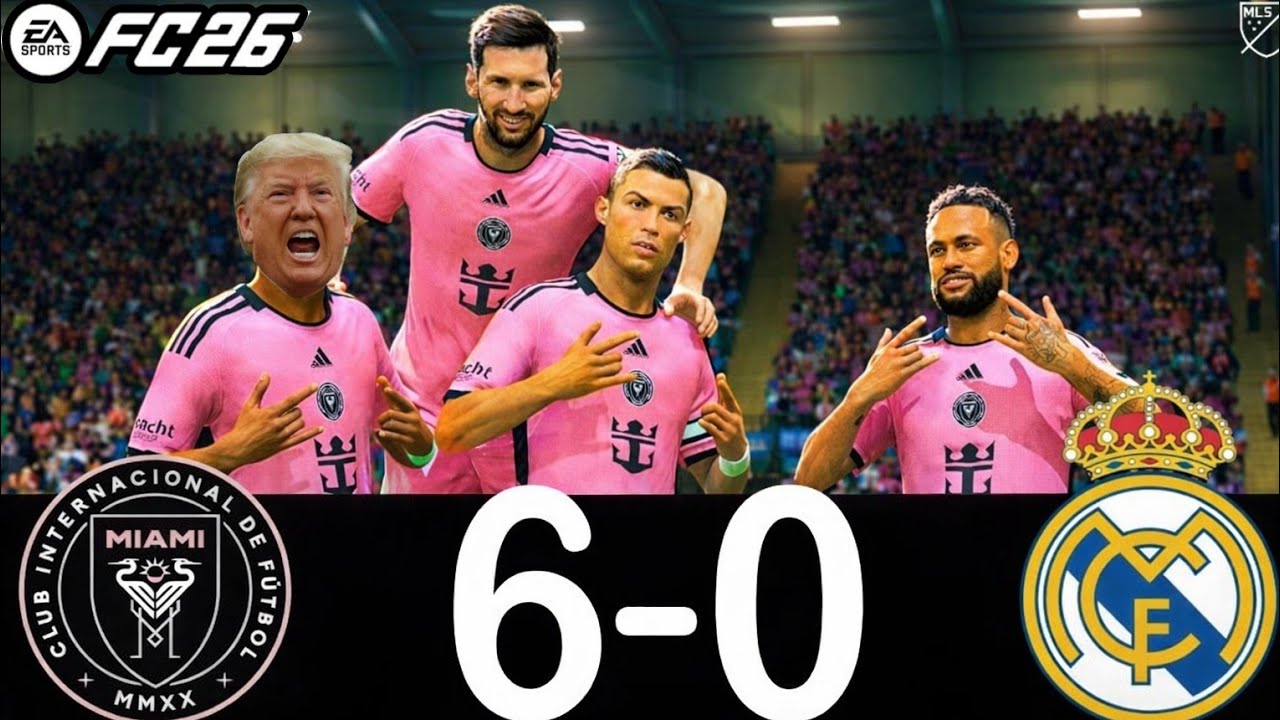 FC 26 - RONALDO MESSI & TRUMP ALL TOGETHER | INTER MIAMI VS REAL MADRID 