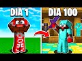 SOBREVIVÍ 100 DÍAS EN UN MUNDO DE MINECRAFT Y ESTO PASÓ...