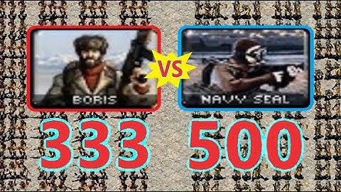 Boris vs SEAL - Same Cost - Red Alert 2