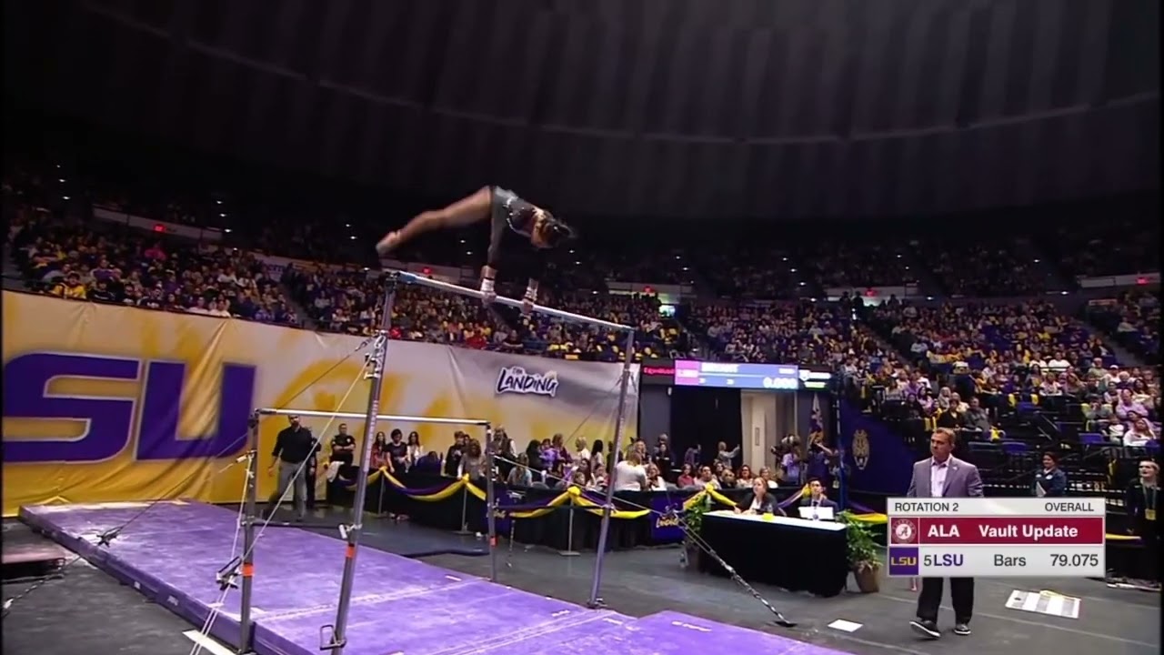 Haleigh Bryant Bars LSU vs Alabama 2022 9.925