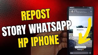 How to repost someone else's WA story on an iPhone. I repost my WhatsApp story on an iPhone.