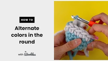 Alternate colors while crocheting in the round