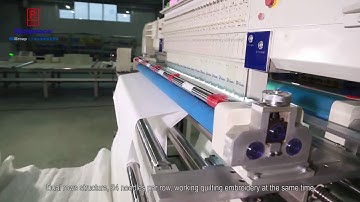 Richpeace Computerized Single color Quilting and Embroidery Machine（dual rows）