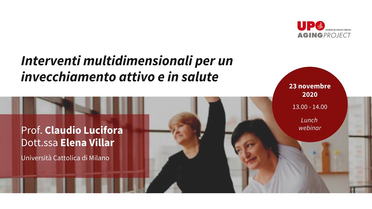 Interventi multidisciplinari per un invecchiamento attivo e in salute - Lunch seminar