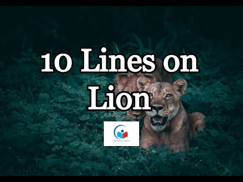 10 Lines on Lion in English | Short Essay on Lion in English | The King of Jungle King| MyGuidePedia