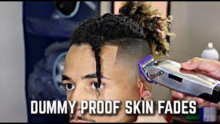 DUMMY PROOF SKIN FADE TECHNIQUES HD! | BARBER TUTORIAL