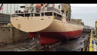 Complete Vessel Dry Dock Painting Process | From Docking to Undocking.