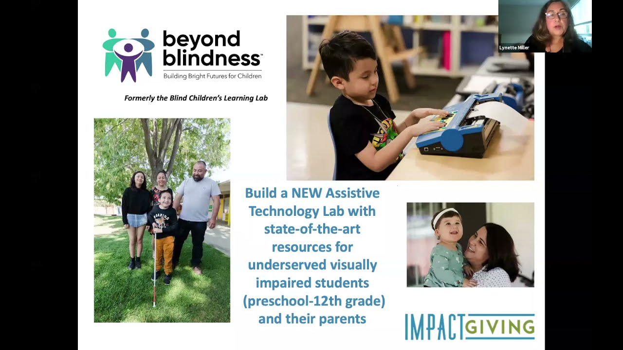 Impact Giving - Beyond Blindness, Blindness Children's Learning Center
