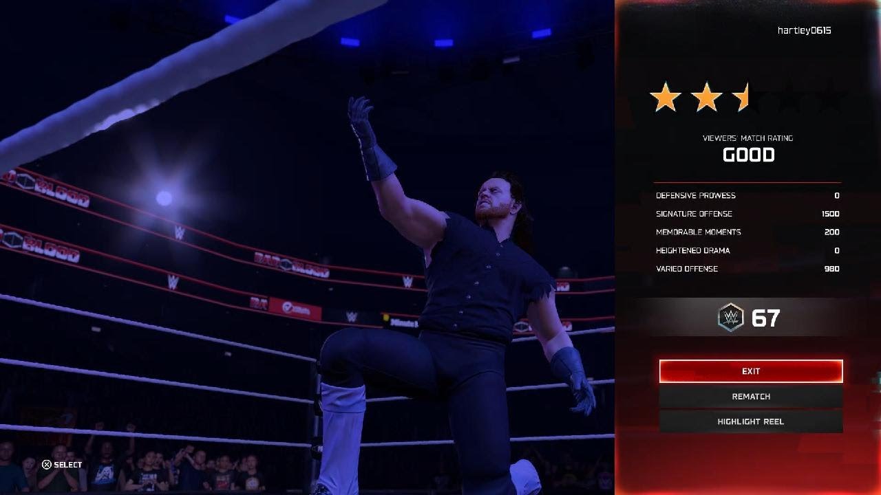 WWE 2K25 game play 4k FPS 60 ps5 pro  2140p undertaker