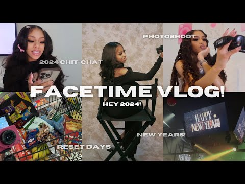 *Facetime Vlog* : HEY 2024!! NEW YEARS! + nights out + reset days + photshoot + chitchat | Yonikkaa
