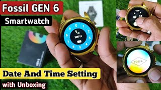 Fossil Gen 6 Smart Watch Unboxing | Gen 6 Time Setting #smartwatch