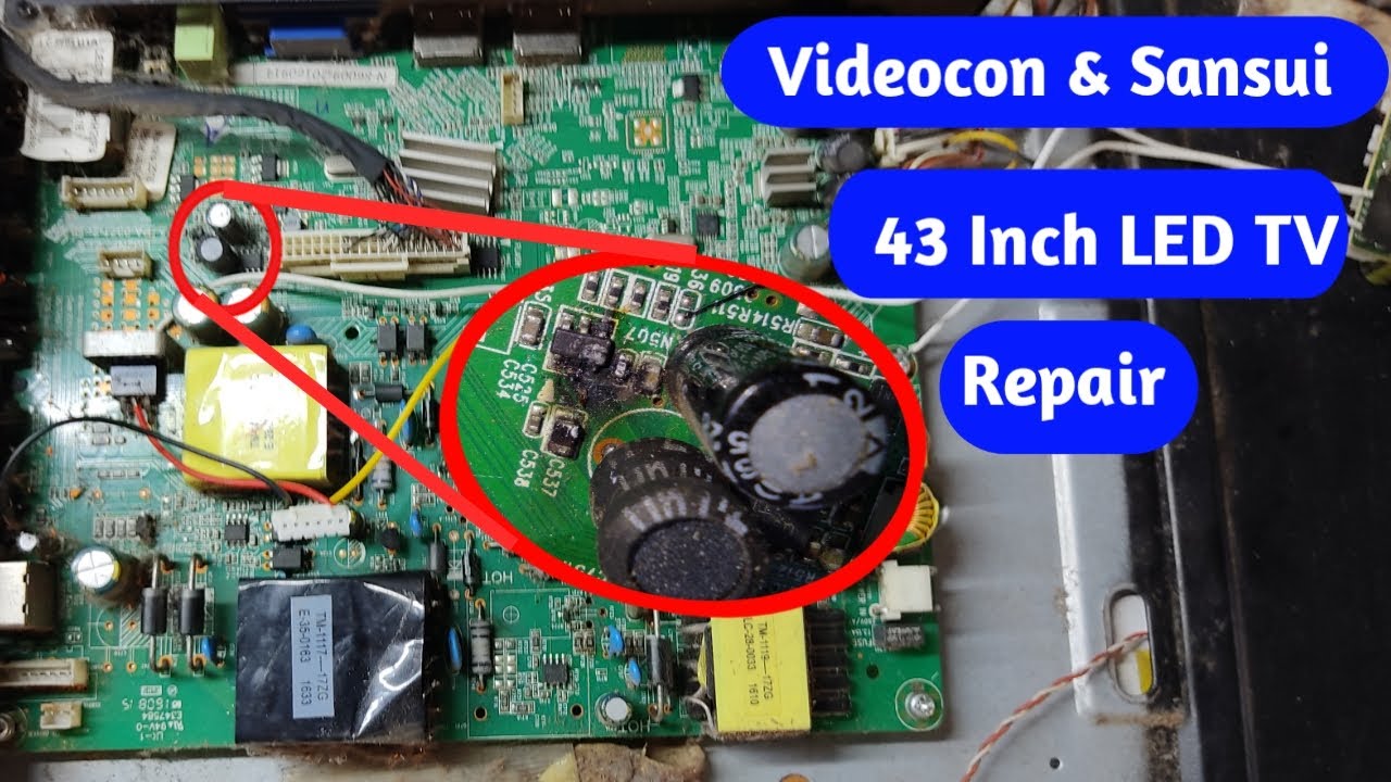 Videcon & Sansui 43 Inch Led Tv Dead Fault Repair YouTube