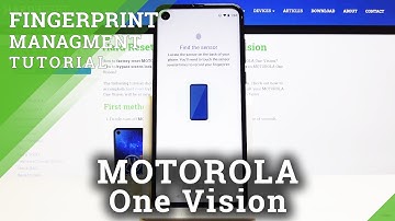 How to Add Fingerprint in MOTOROLA One Vision – Fingerprint Lock Screen