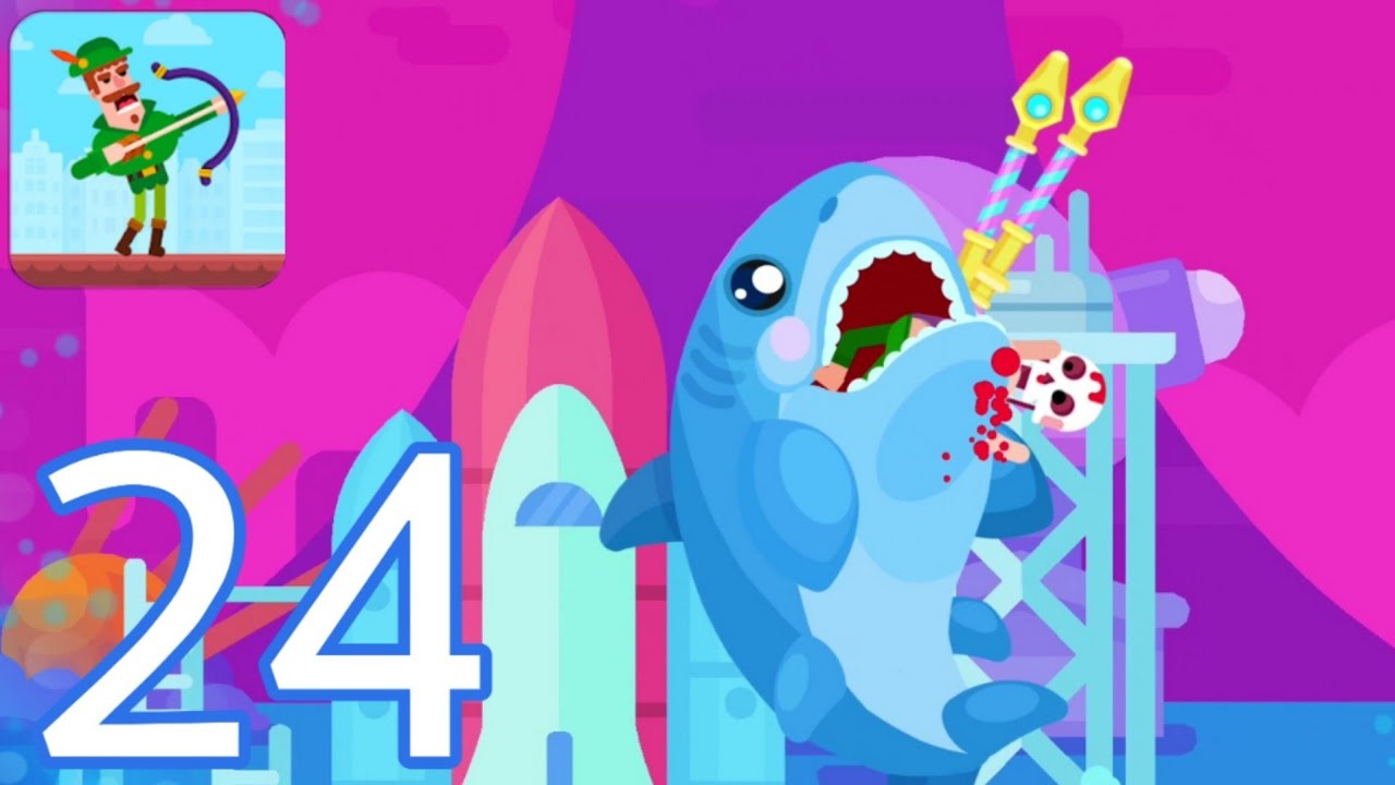 Bowmasters Gameplay Walkthrough Part 24 Shark The Sea Princess Youtube 