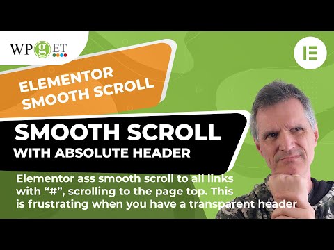 Elementor Smooth Scroll allow for header updated with Pure JS