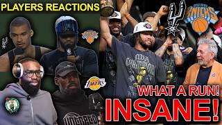 NBA players reaction to the New York Knicks winning the NBA Championship 😱🏆