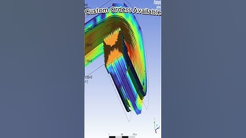 ANSYS Fluent HVAC Duct Simulation Streamlines #mechanicaldesign #precisionengineering