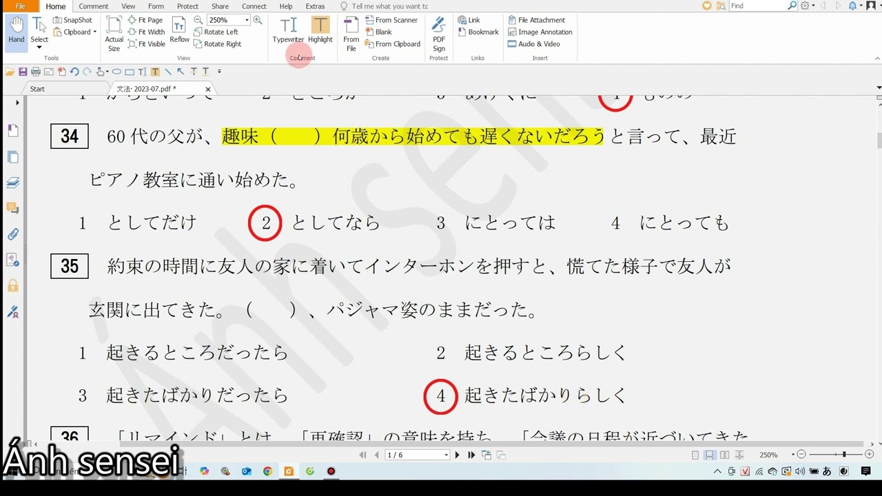 Chữa đề ngữ pháp N2 7/2023