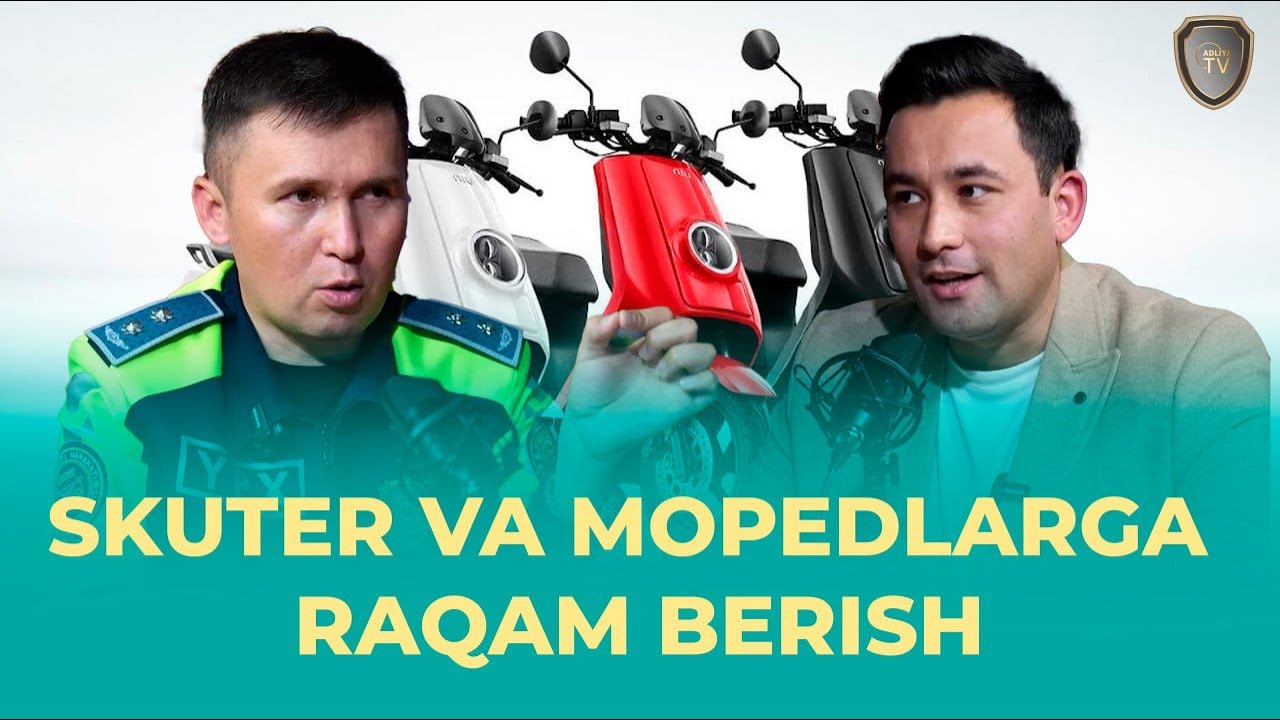Skuter va mopedlarga raqam berish: A1 milliy haydovchilik guvohnomasi haqida muhim maʼlumotlar