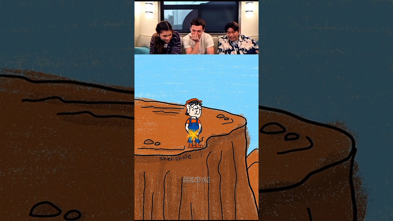 Tom Holland reacts to viral video||P.T:61||#tomholland​ #funnyreaction​#animation