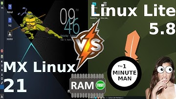 MX Linux 21 (XFCE) vs Linux Lite 5.8 (XFCE): RAM Usage