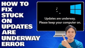 How To Fix Stuck On Updates Are Underway, Please Keep Your Computer On in Windows 11