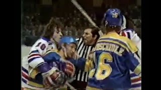 Blues - Rangers rough stuff 4/20/81