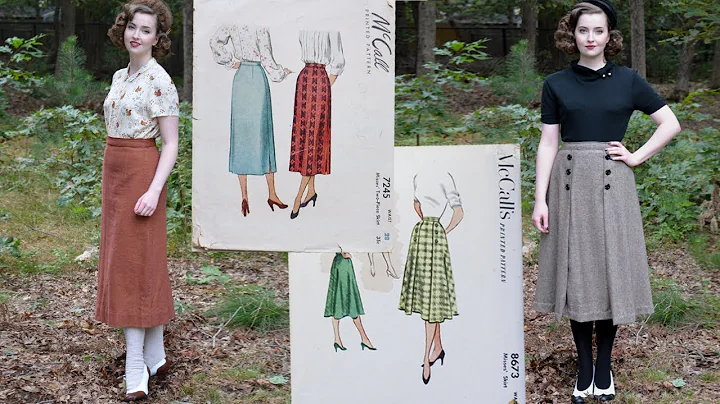 Following 1950's Skirt Patterns : Sewing through t...