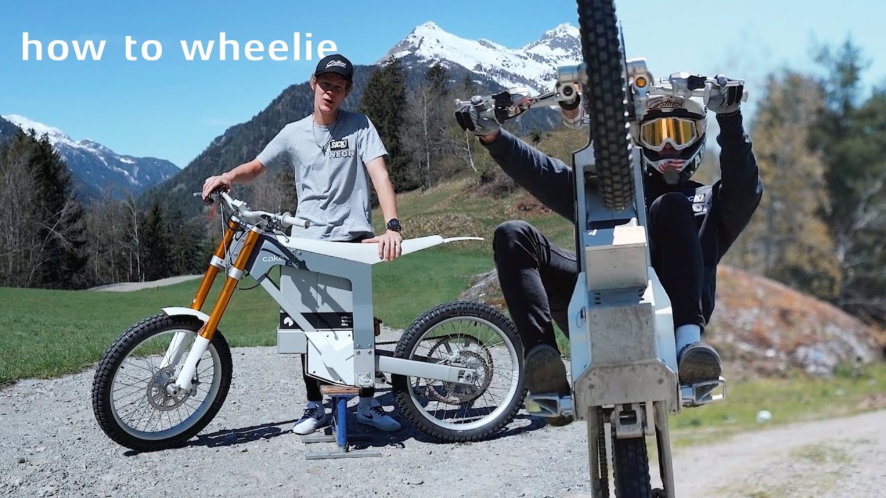 ride Kalk with the pro's - how to wheelie with Gabriel Wibmer - CAKE