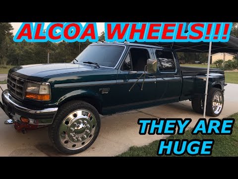 24”-alcoa-wheels-on-1997-ford-f-350-dually-powerstroke-7.3-diesel