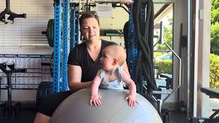 Yoga ball exercises for baby