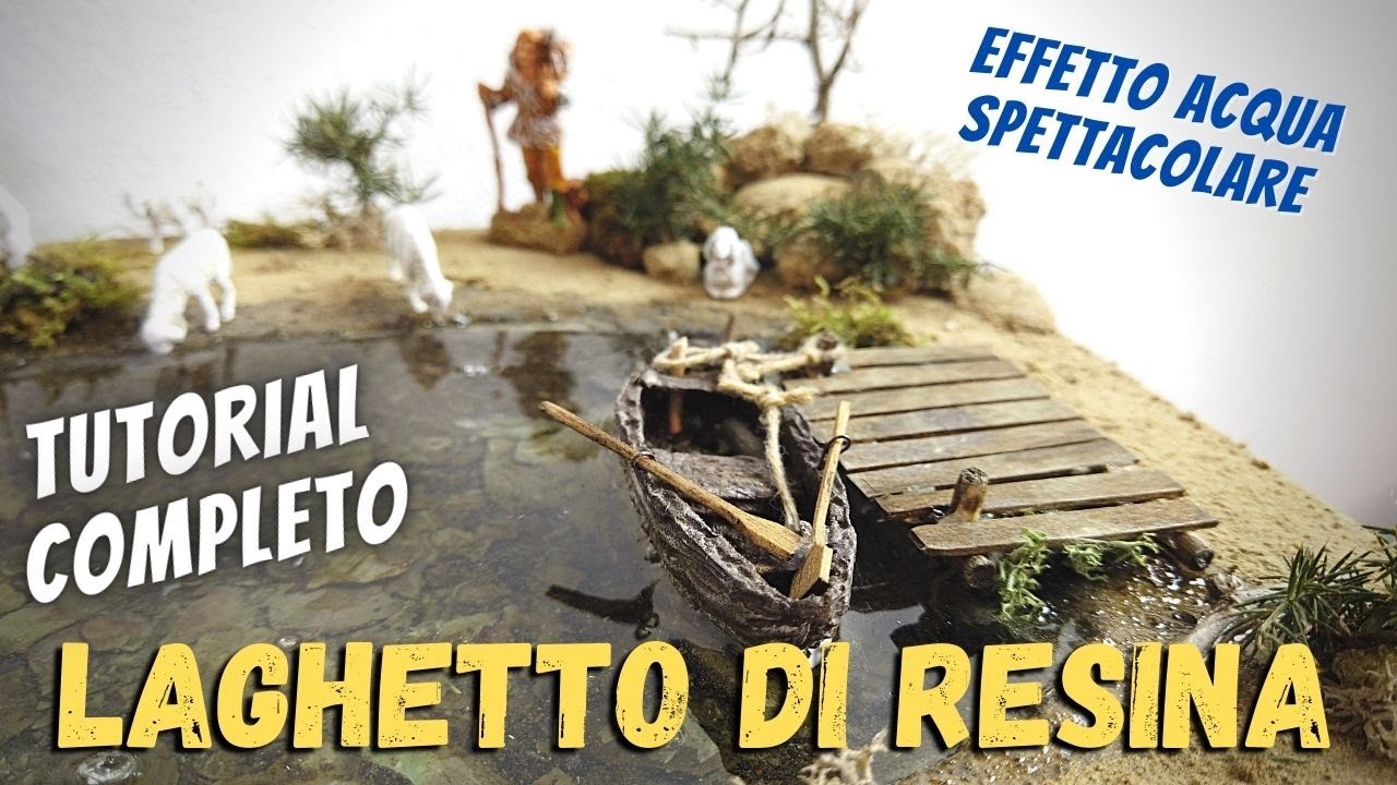 Laghetto di RESINA epossidica 💦 Effetto Acqua per Presepe fai da te