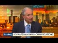 Schwarzman Says He Doesn’t Consider Himself a ‘China Whisperer’ The following video is brought to you courtesy of the Bloomberg TV Markets and Finance YouTube Channel. Click the video below to watch it now!