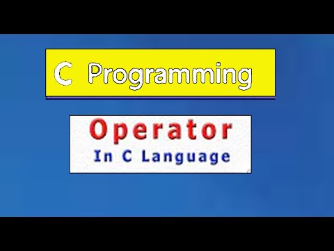 C Tutorial | Operators in c language | c programming operators | what is operator in c language