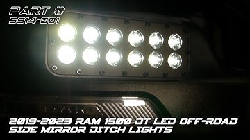 ORACLE Lighting 2019-2023 RAM 1500 DT LED Off-Road Side Mirror Ditch Lights Install Guide
