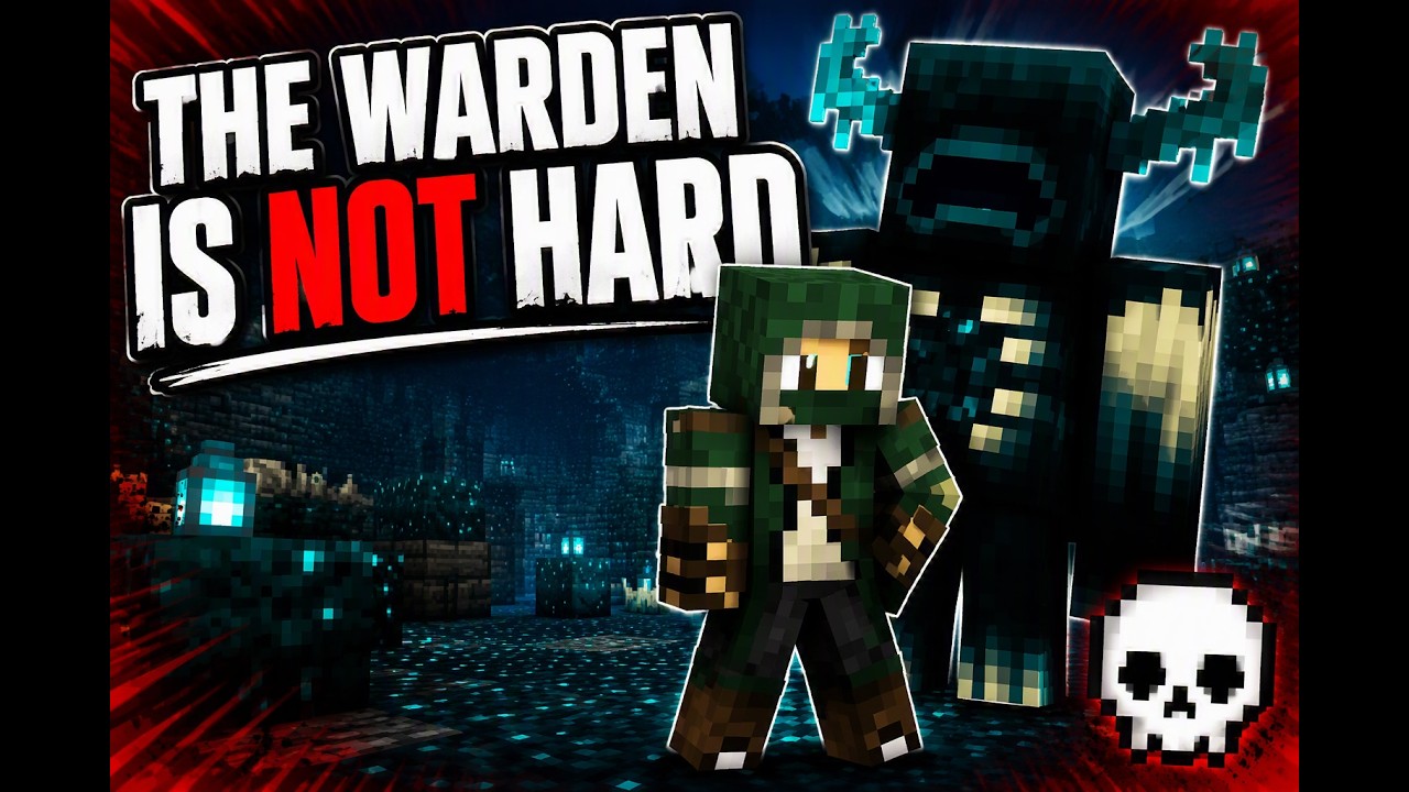 The Warden Is Not Hard... 💀 (Minecraft Song) (with captions)