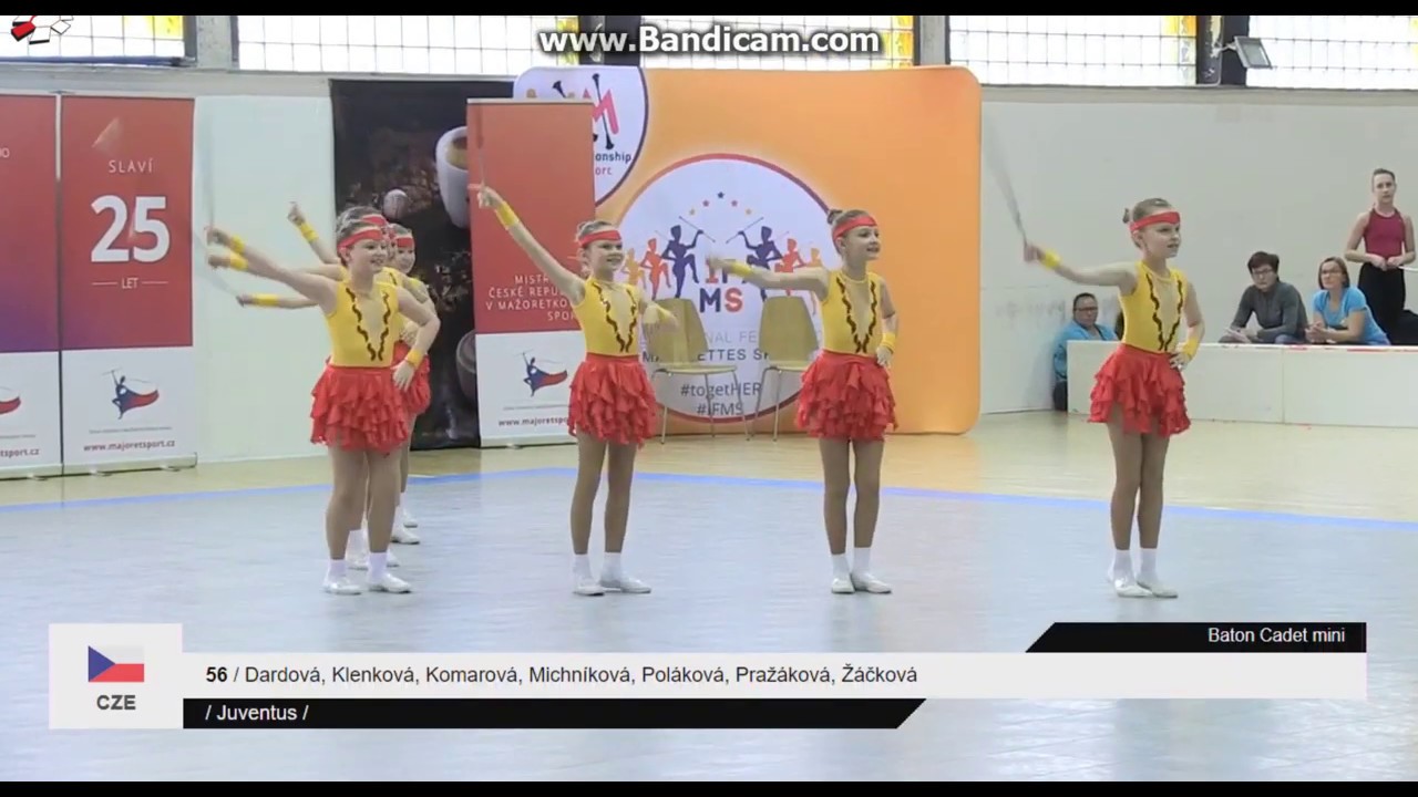 Mažoretky Juventus Karviná, miniformace kadetky baton 2019