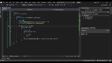 How to create program to find Prime factors for given number in C# #viral #codemasters #programming