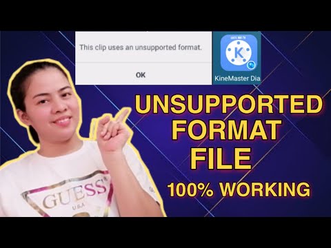 How to FIX UNSUPPORTED FILE FORMAT in Kinemaster| This clip uses an Unsupported Format in Kinemaster