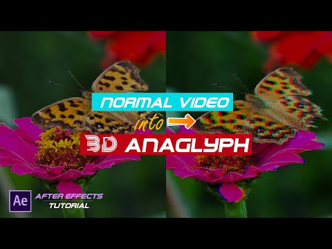 Convert Normal Video Into Amazing 3D Anaglyph (Red-Cyan)  in After Effects