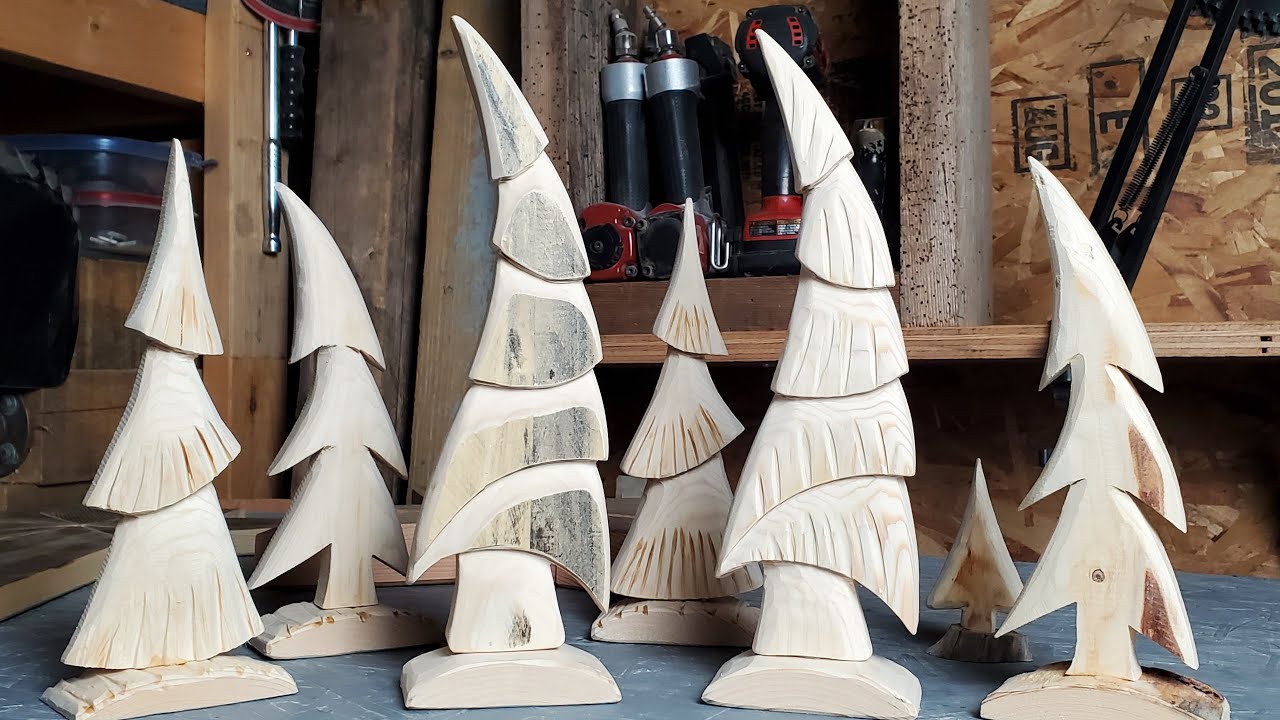 I Can't Stop Making These! Pallet Wood Trees - YouTube