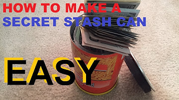 How To Make A Secret Stash Can