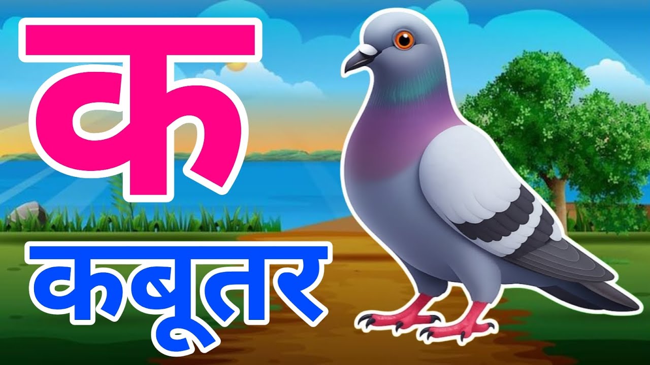 क से कबूतर, अ से अनार a se anaar k se kabutar I Hindi varnmala I ABCD क से कबूतर अ से अनार, for kids
